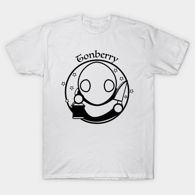 stabby berry - Black outline T-Shirt by Petites Choses